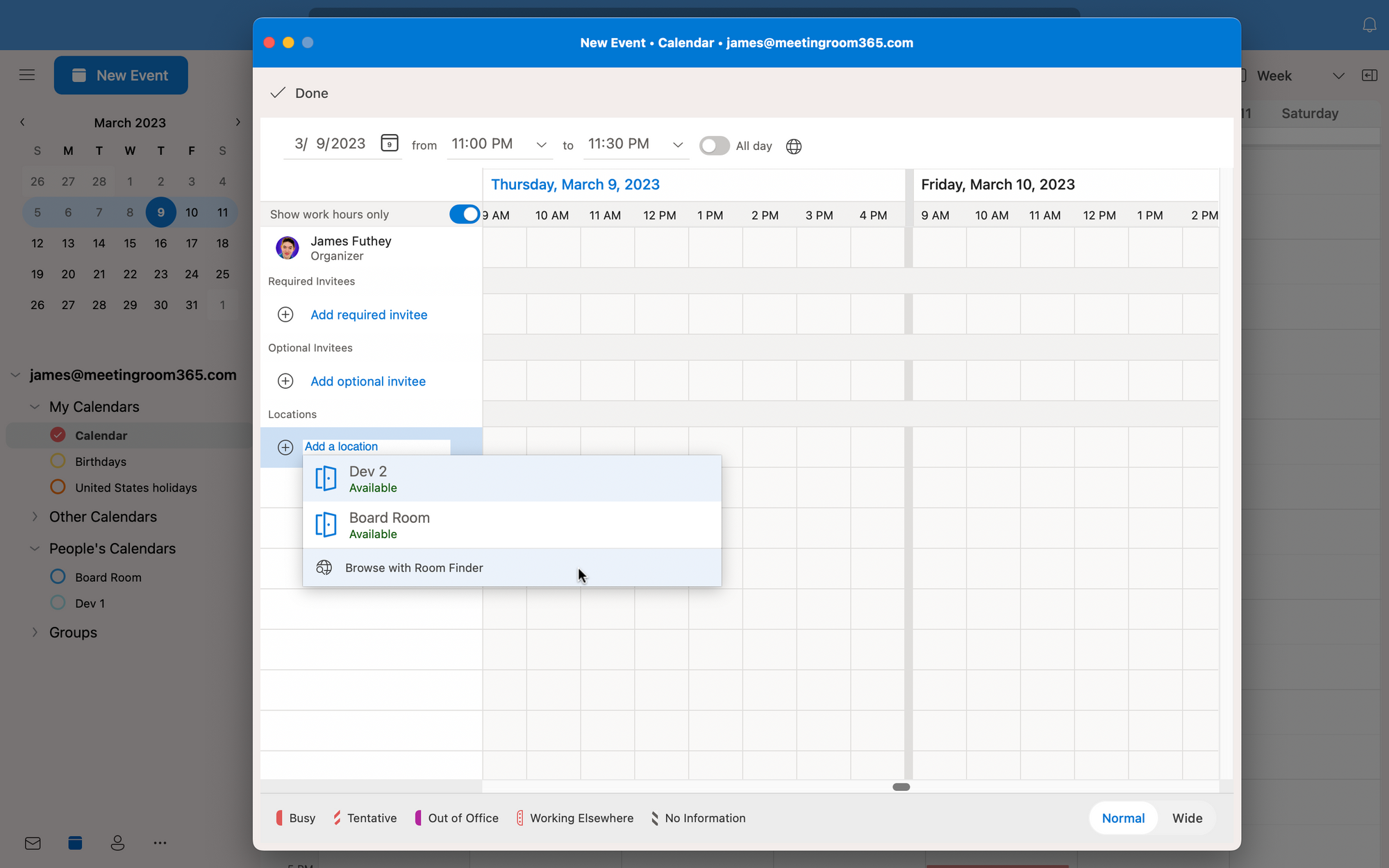 How To Check Meeting Room Availability In Outlook