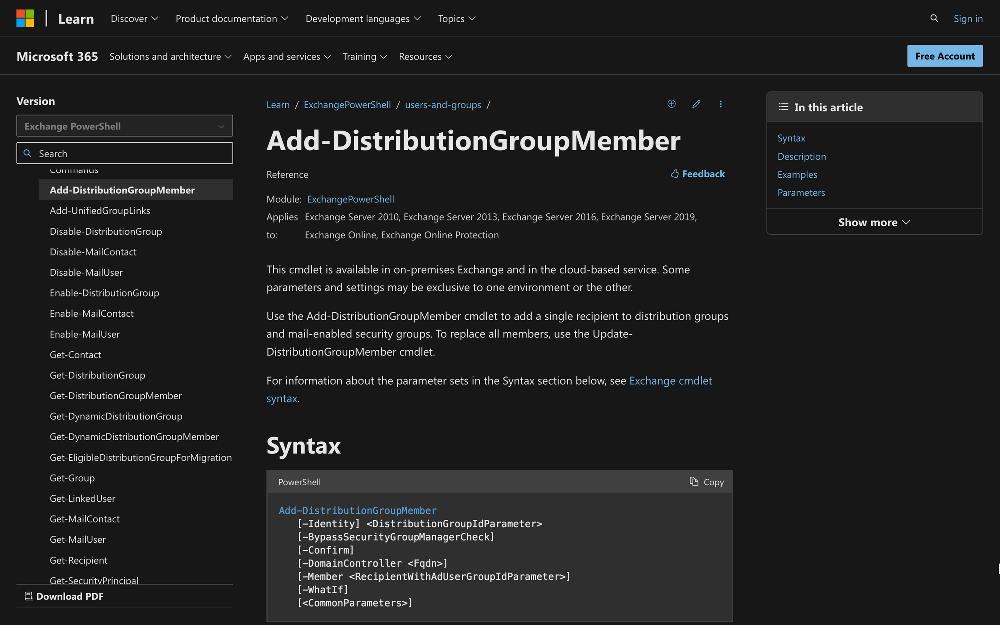 How to Add-DistributionGroupMember with Powershell