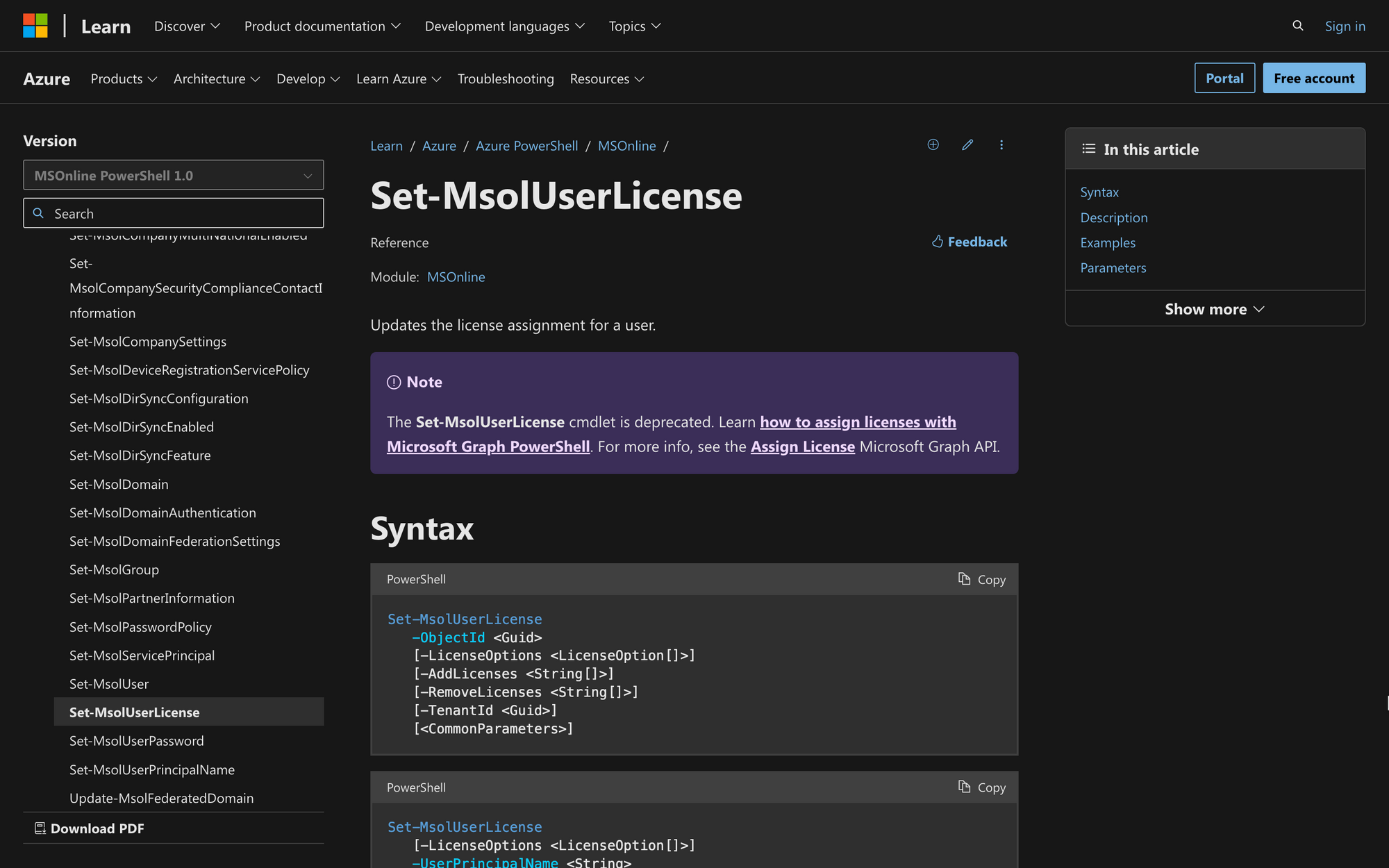 How to Use Set-MsolUserLicense in Powershell