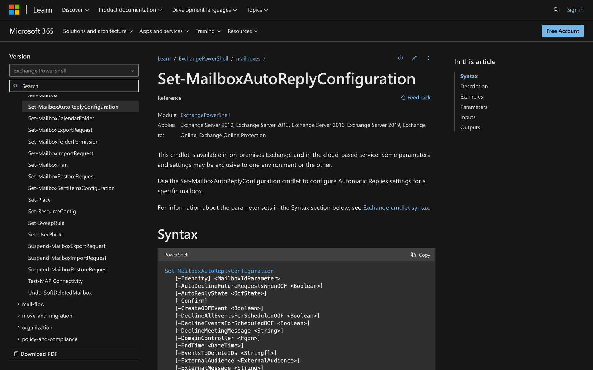 how-to-use-set-mailboxautoreplyconfiguration-in-powershell