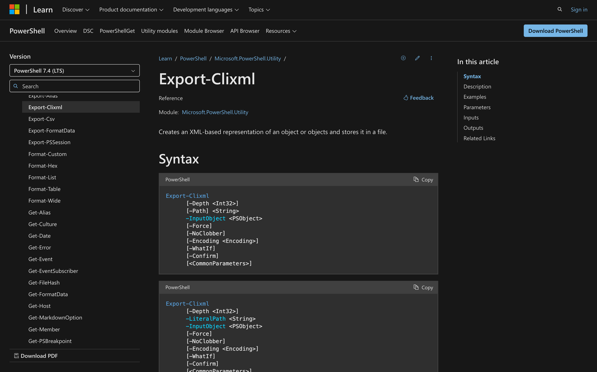 Using Export-Clixml in Powershell