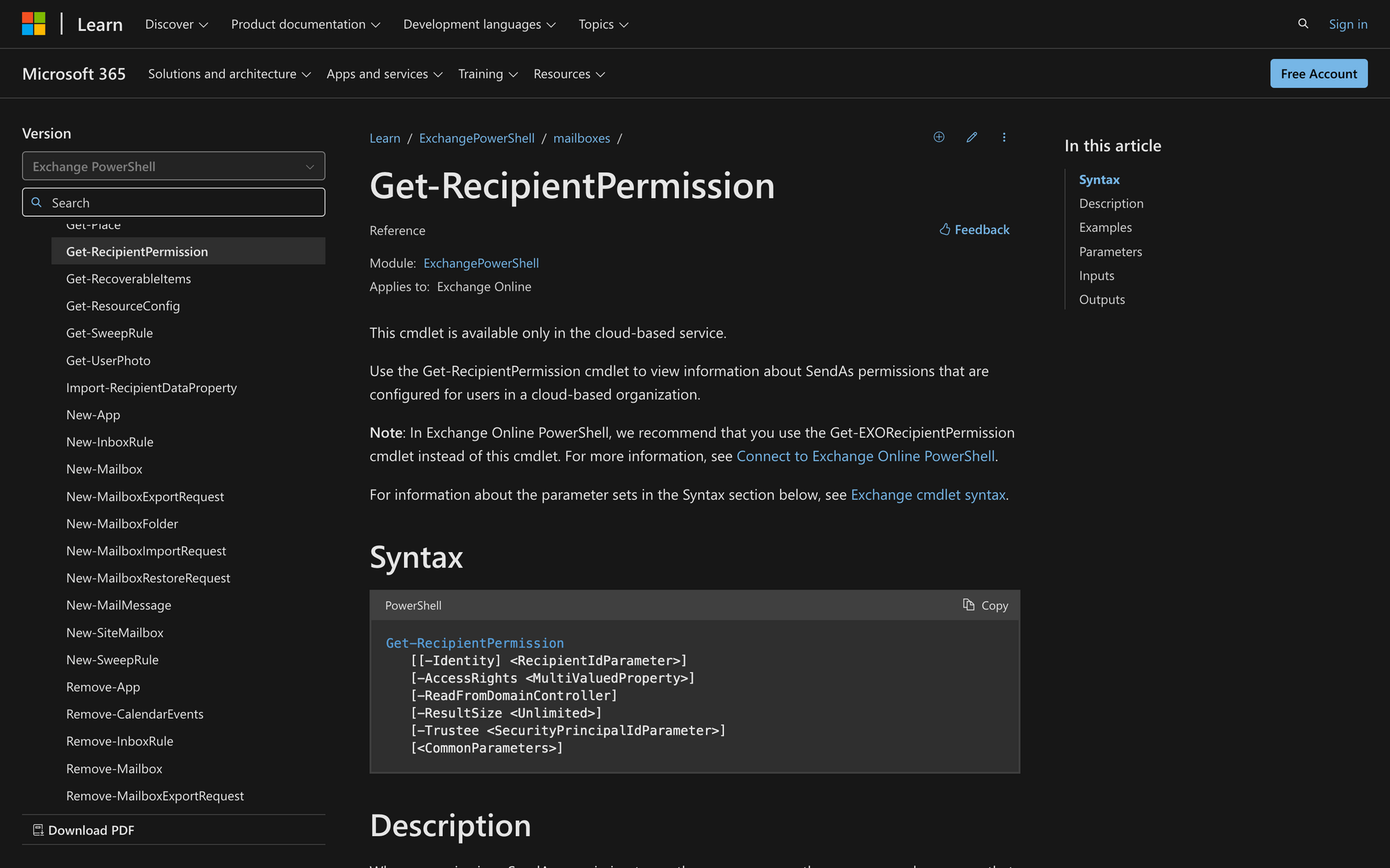 How to Use Get-RecipientPermission in Powershell