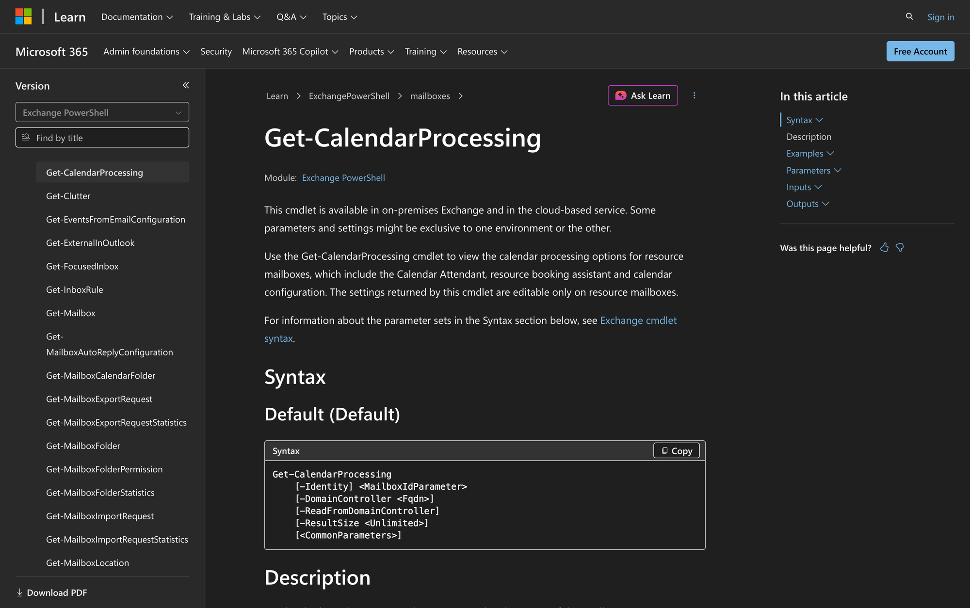 How to Use Get-CalendarProcessing in Powershell