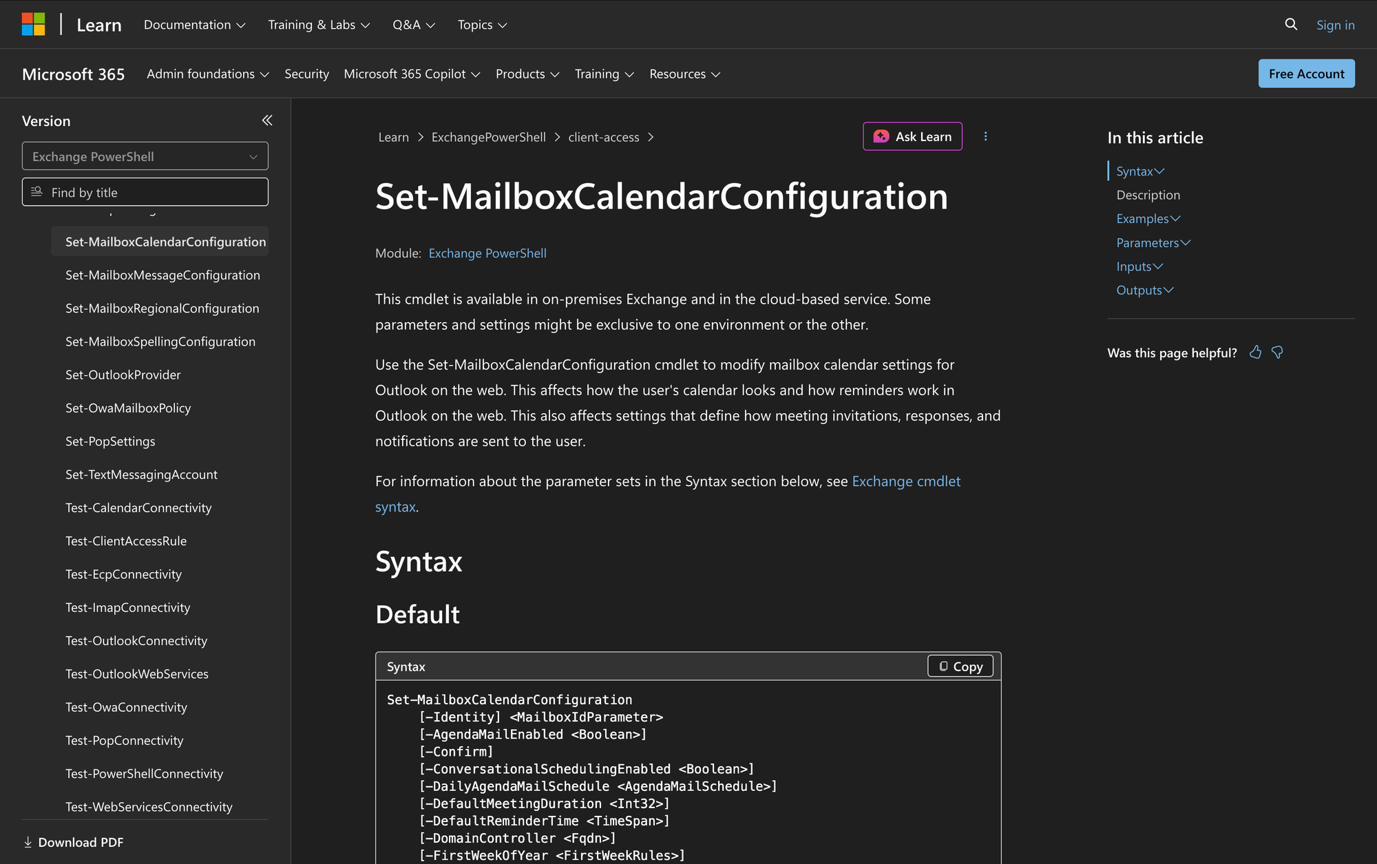 How to Use Set-MailboxCalendarConfiguration in PowerShell