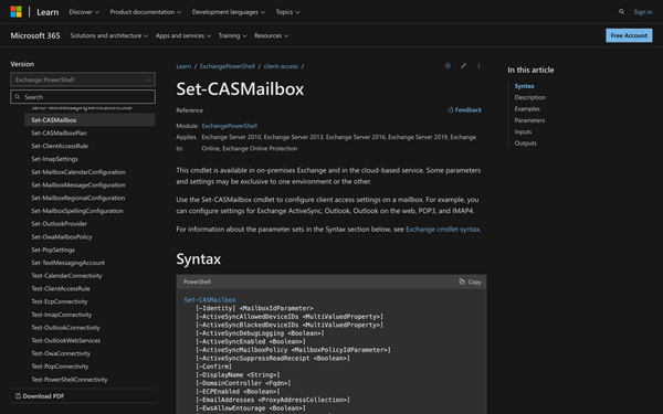 Using Set-CASMailbox in Powershell: Everything You Need to Know