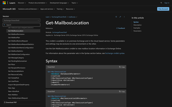 Using Get-MailboxLocation in Powershell: All You Need to Know