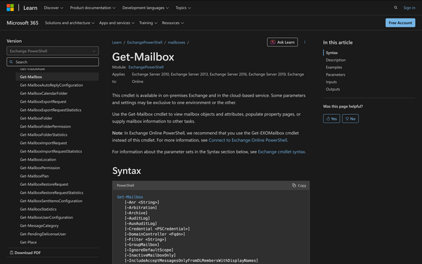 How to Use Get-Mailbox in Powershell